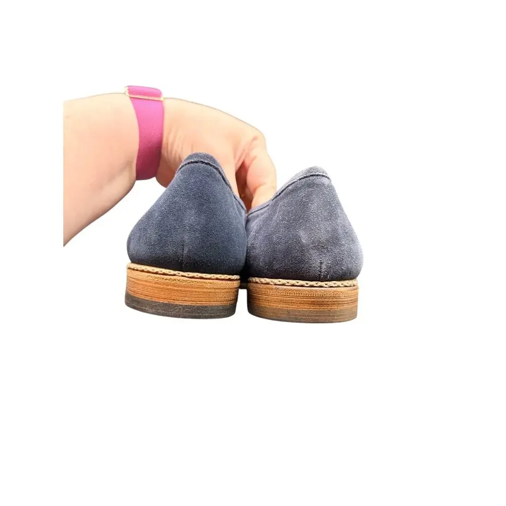 J. Wilton Blue Suede Loafers EU 42 US 9 Made in Italy Vero Cuoio